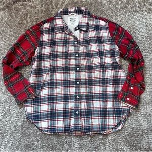 American Eagle Mixed Flannel Button Down